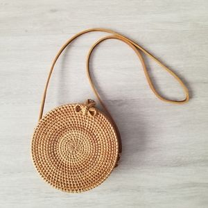Free People Rattan Boho Bag